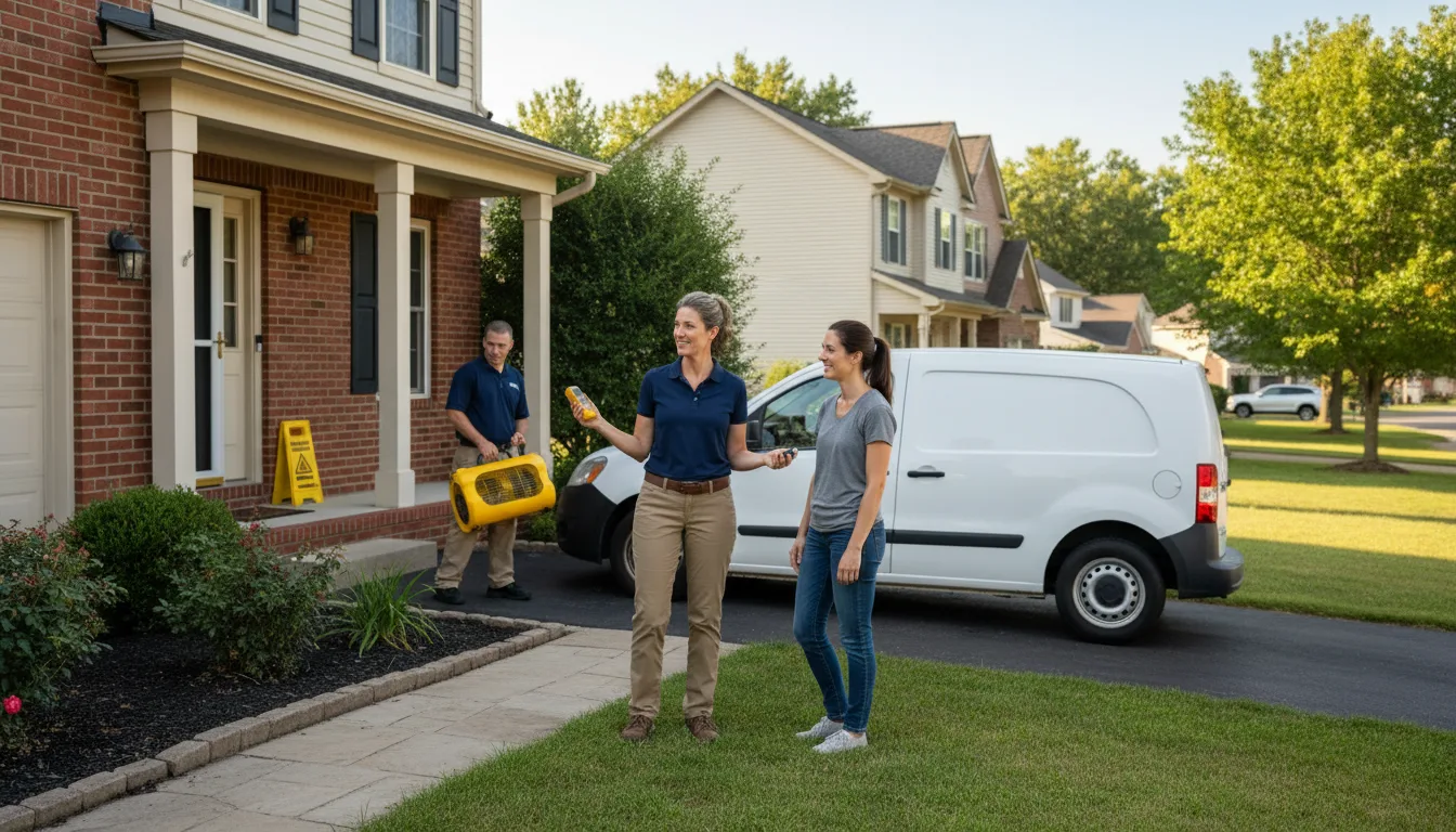 Residential water damage restoration in Vandalia, MT